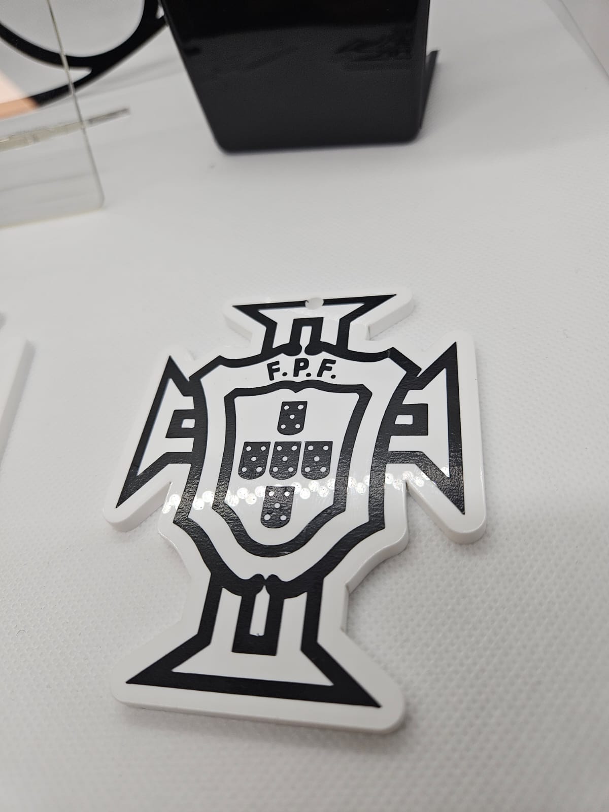 Pendentif rétroviseur blanc