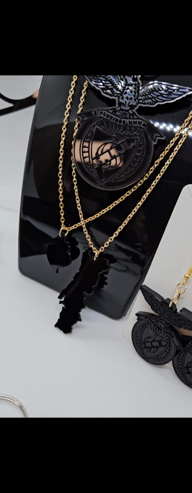Portugal map necklace