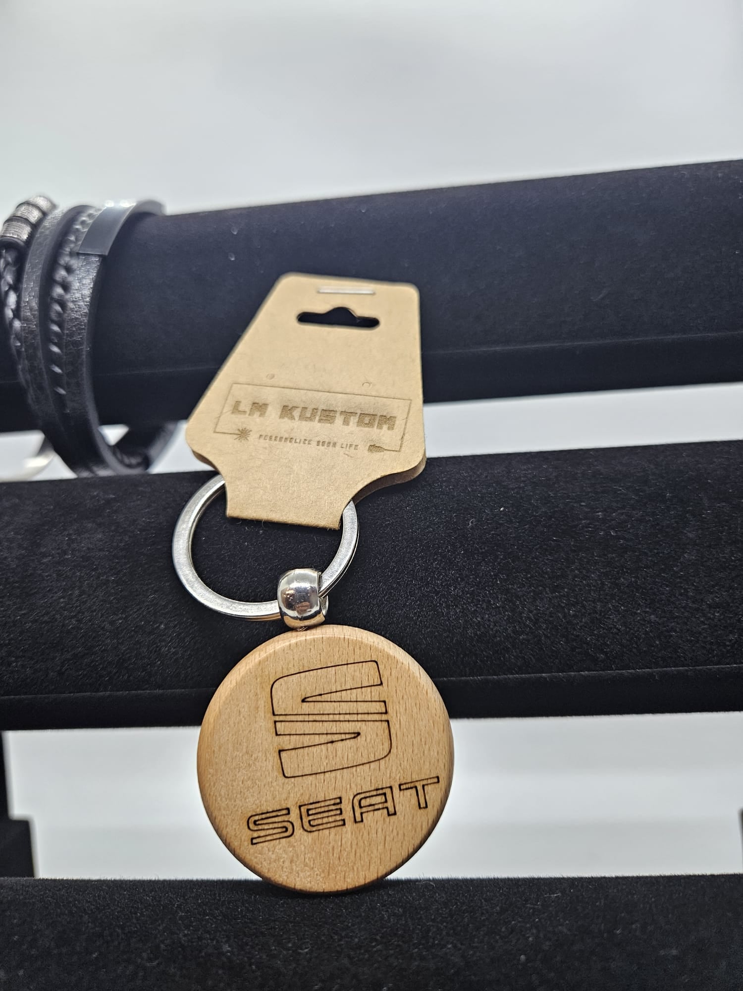 Porte Clé bois rond