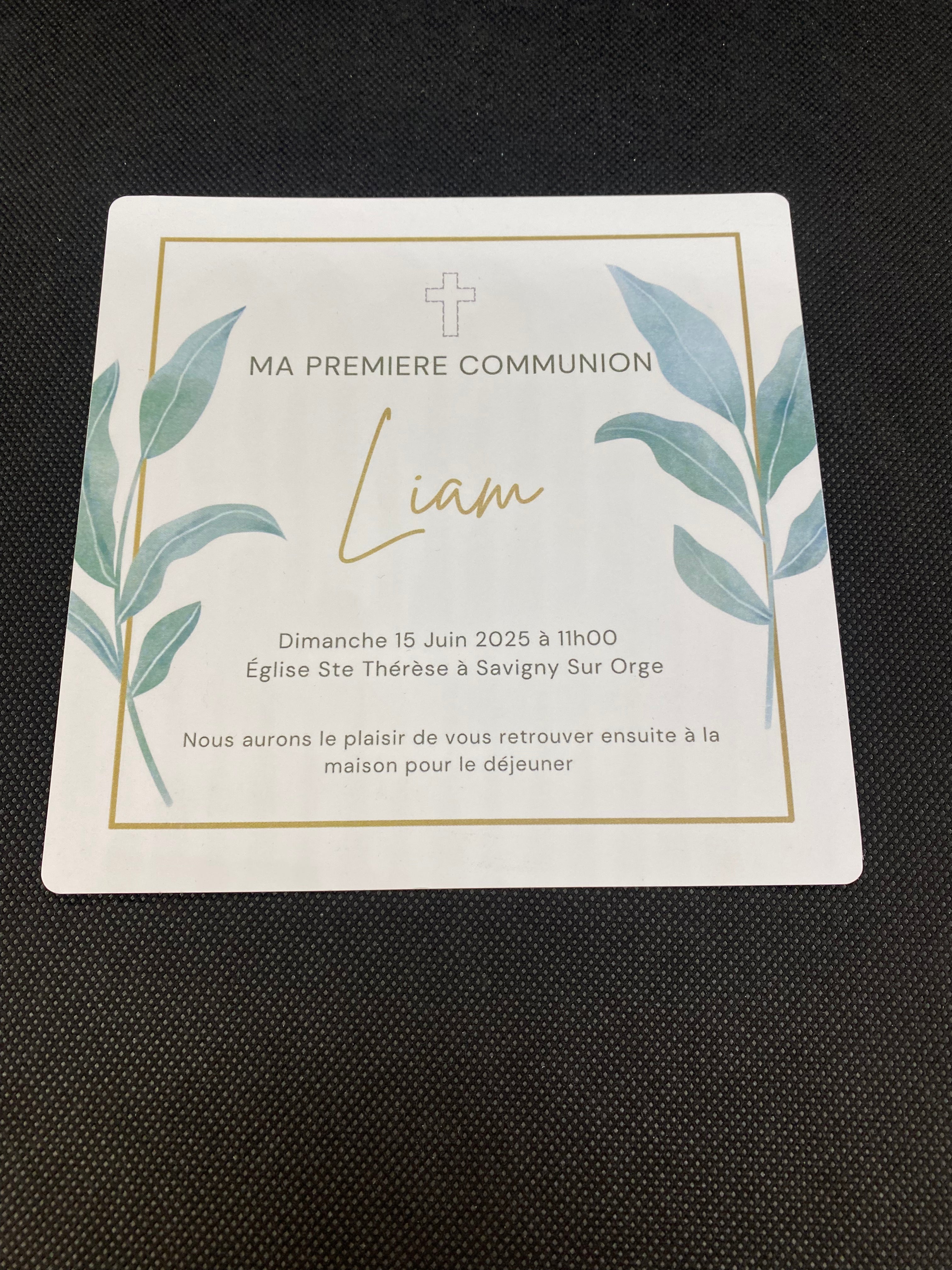 Faire part carré