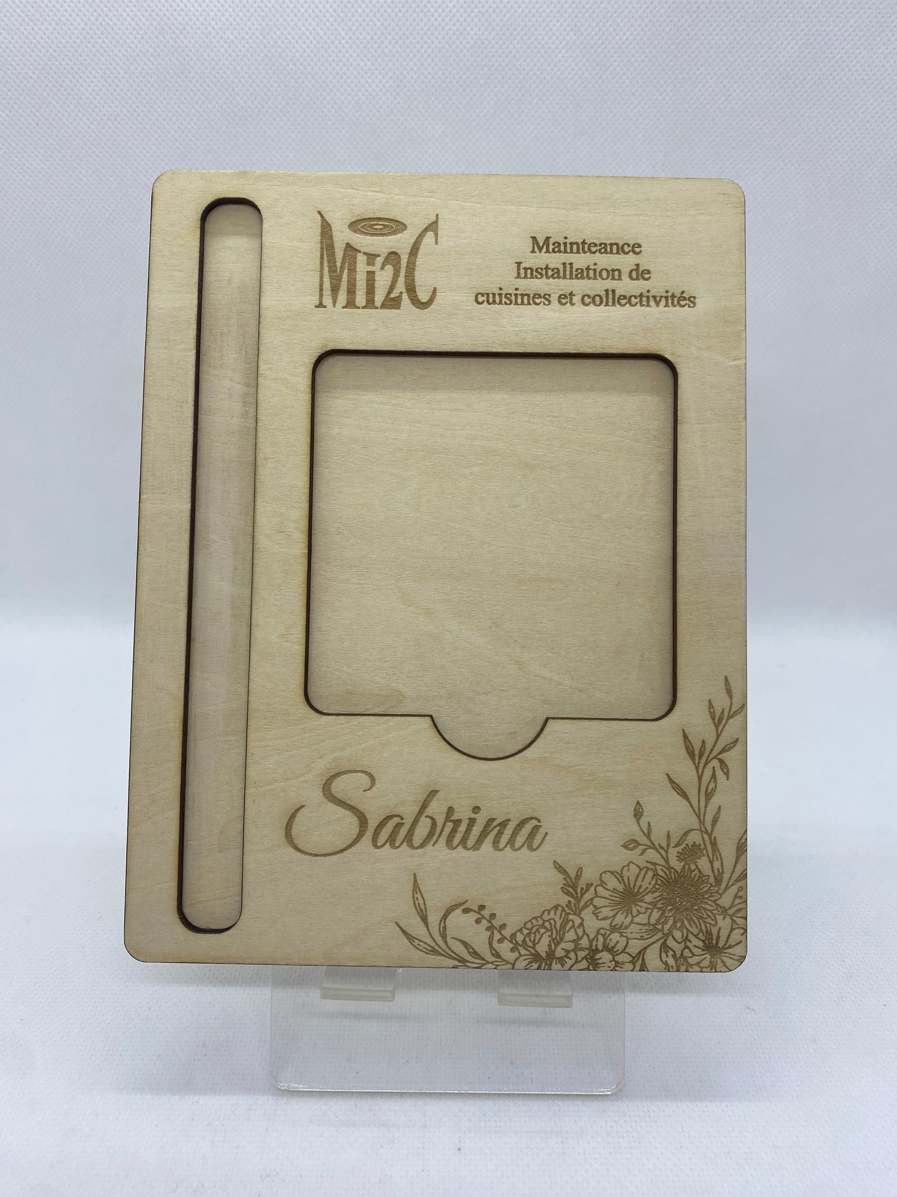 Support post-it +stylo entreprise