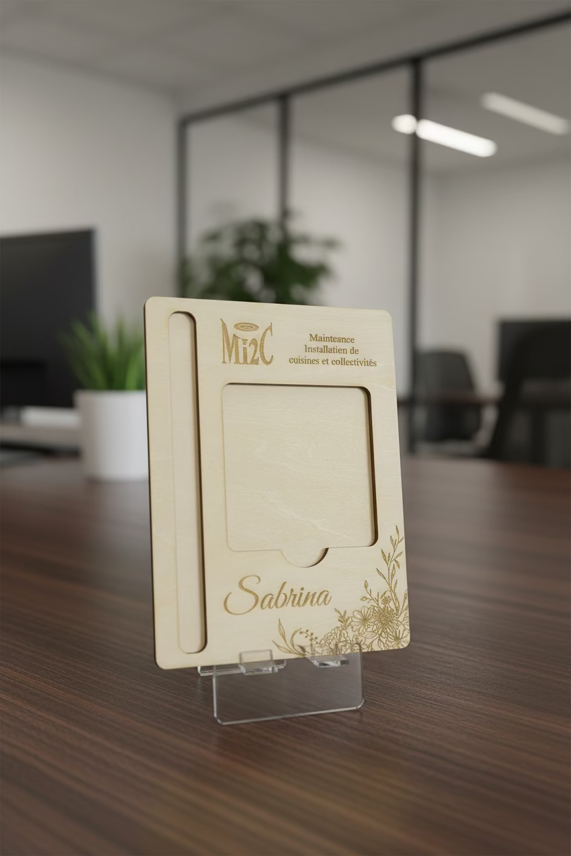 Support post-it +stylo entreprise