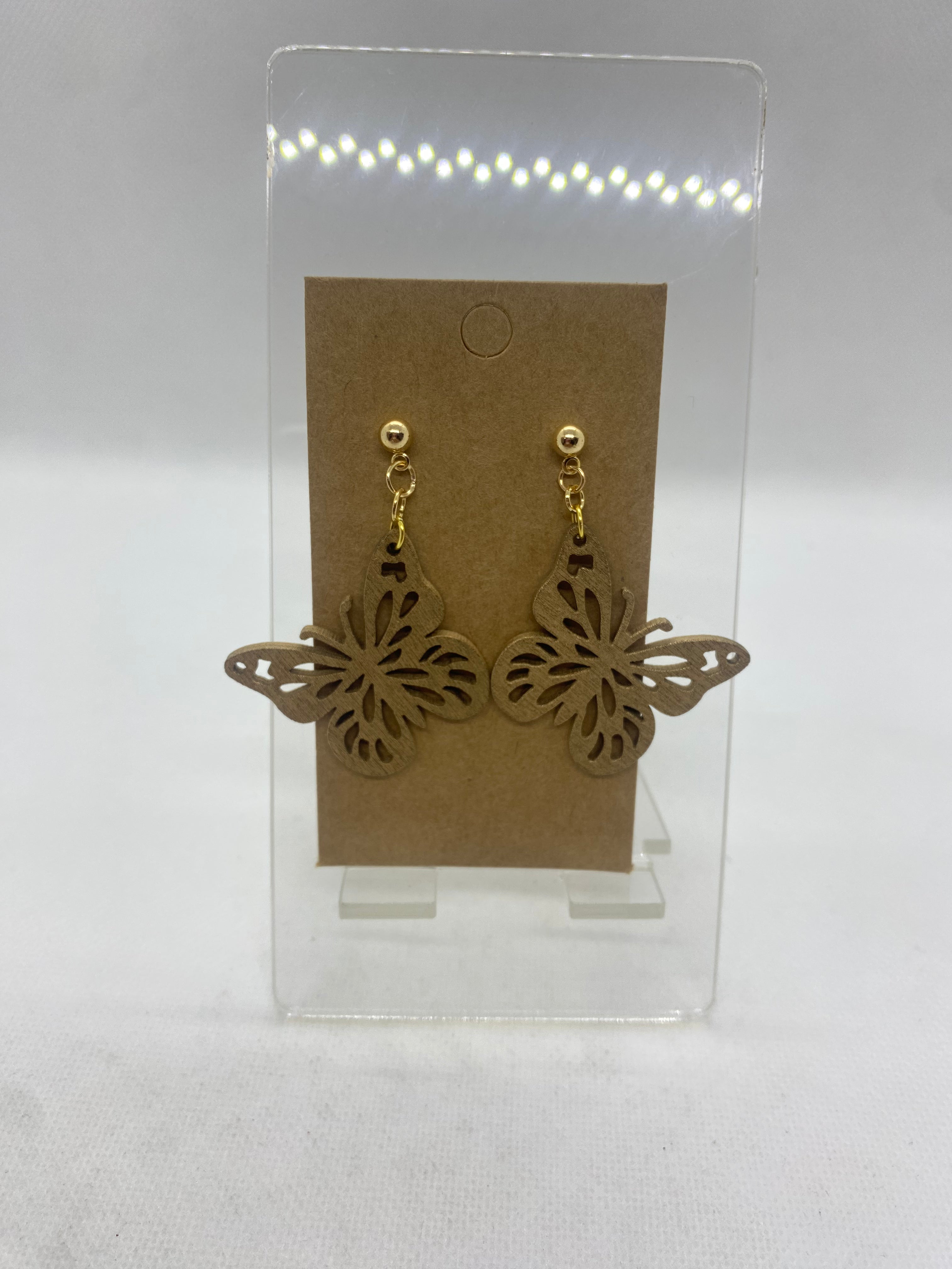 Boucles d'oreille en bois
