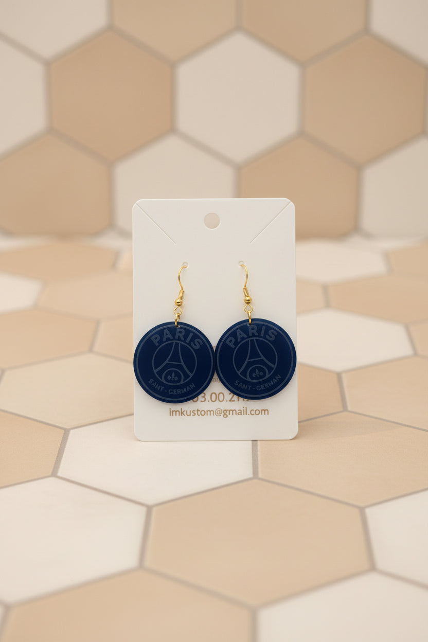 Boucle d'oreille PSG