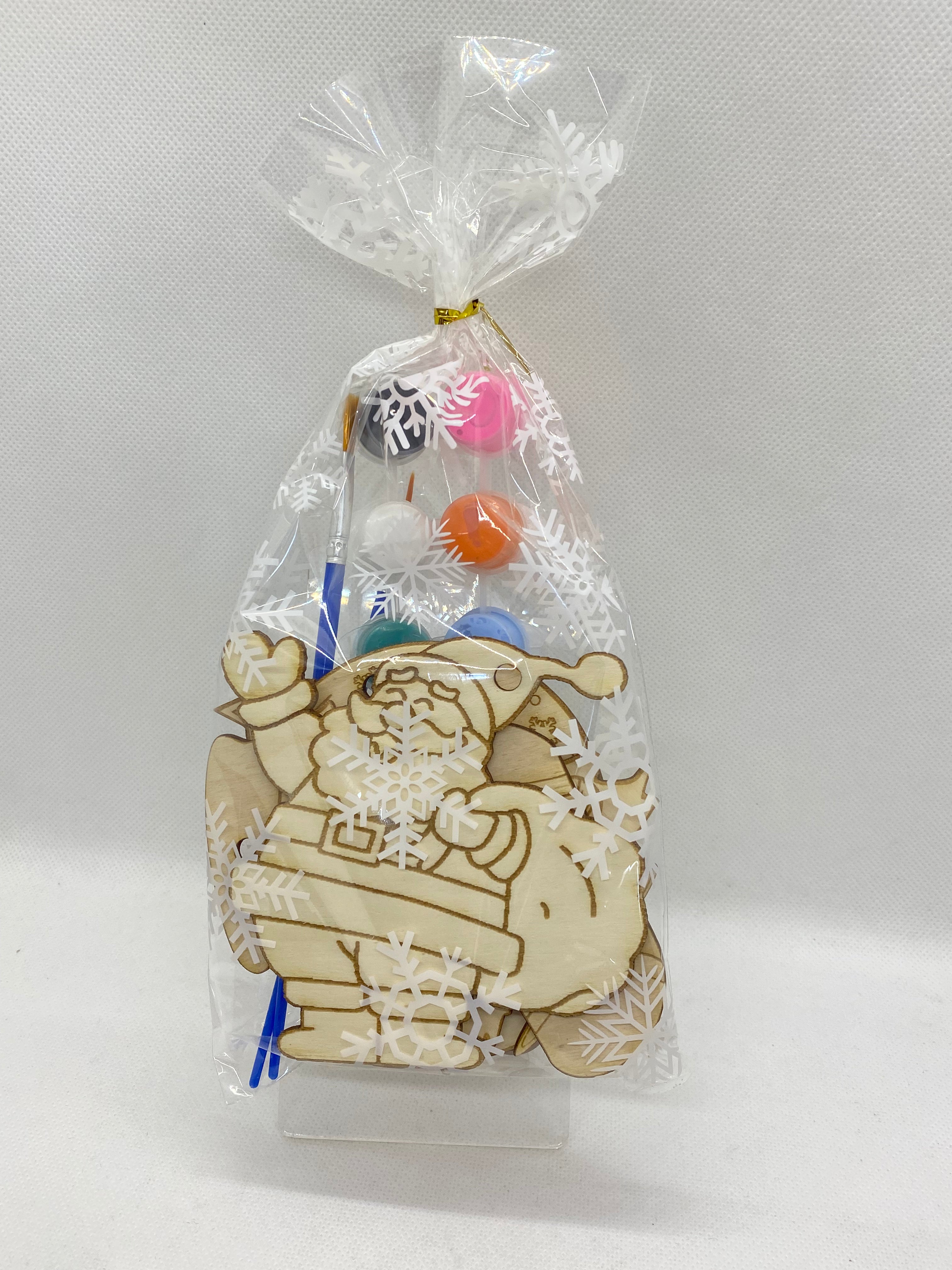 Kit de coloriage peinture en bois Noël