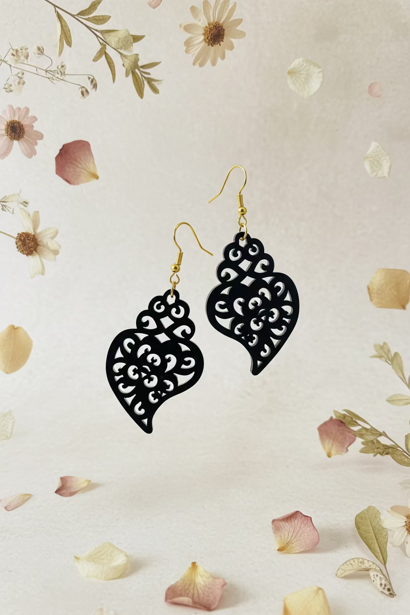 Boucle d'oreille cœur de Viana