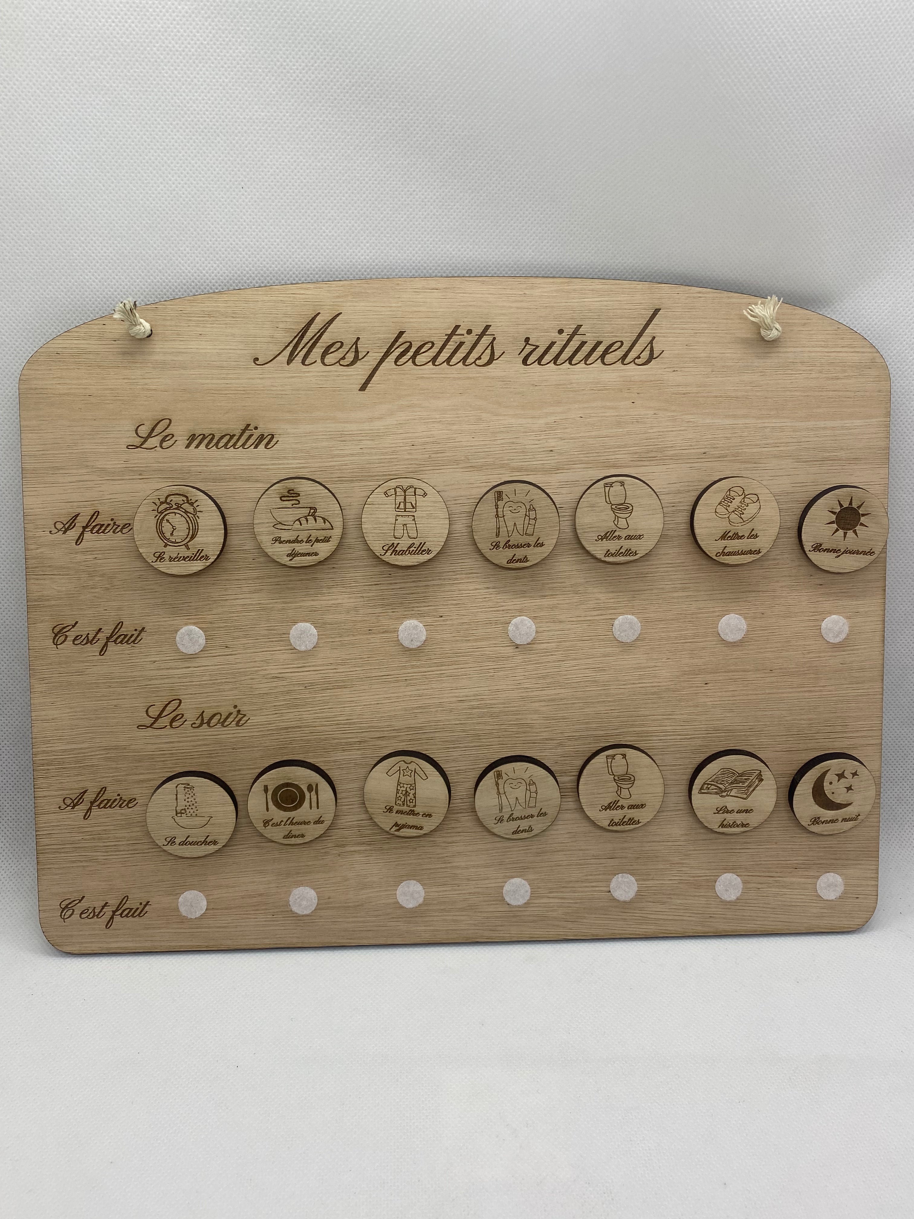 Tableau Les petits rituels