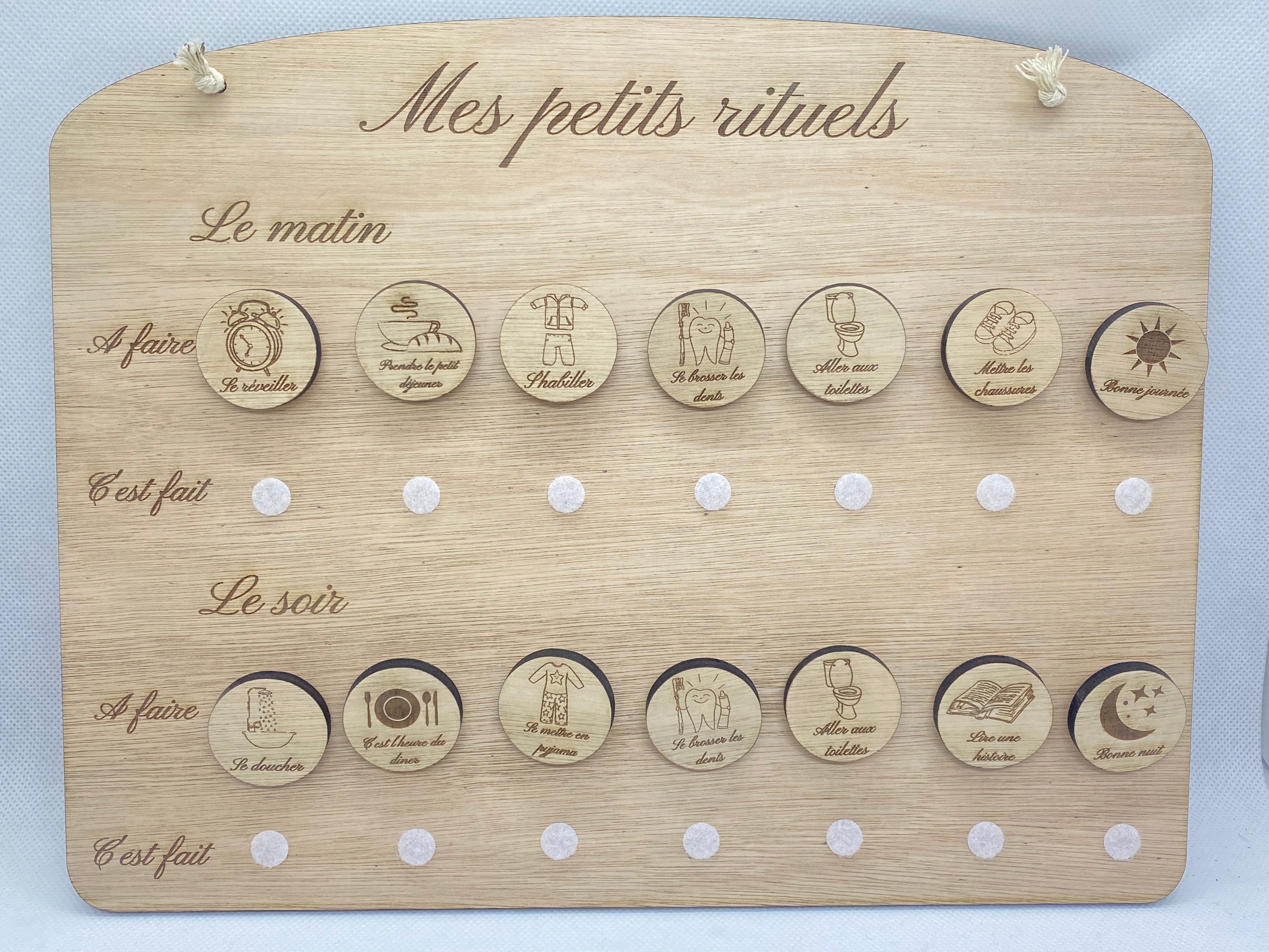 Tableau Les petits rituels